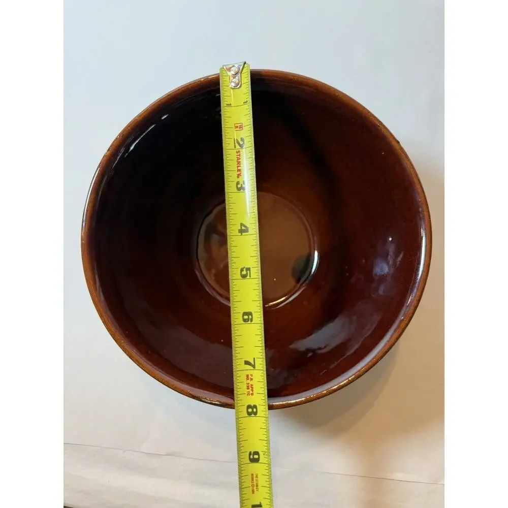 Vintage MarCrest Daisy Dot Oven Proof Stoneware Mixing Bowl 8